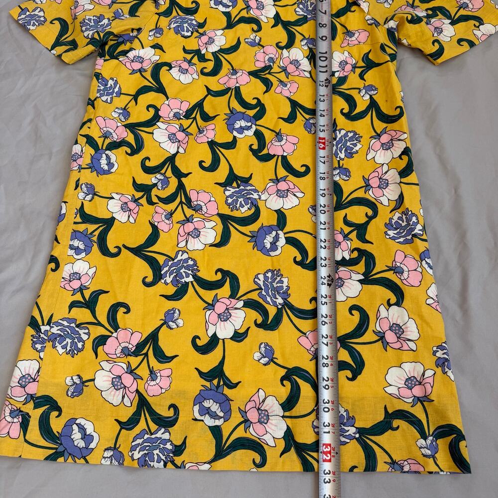 Moon River Women’s Yellow Floral Dress Size XS Short Sleeve Casual Spring - Picture 8 of 9